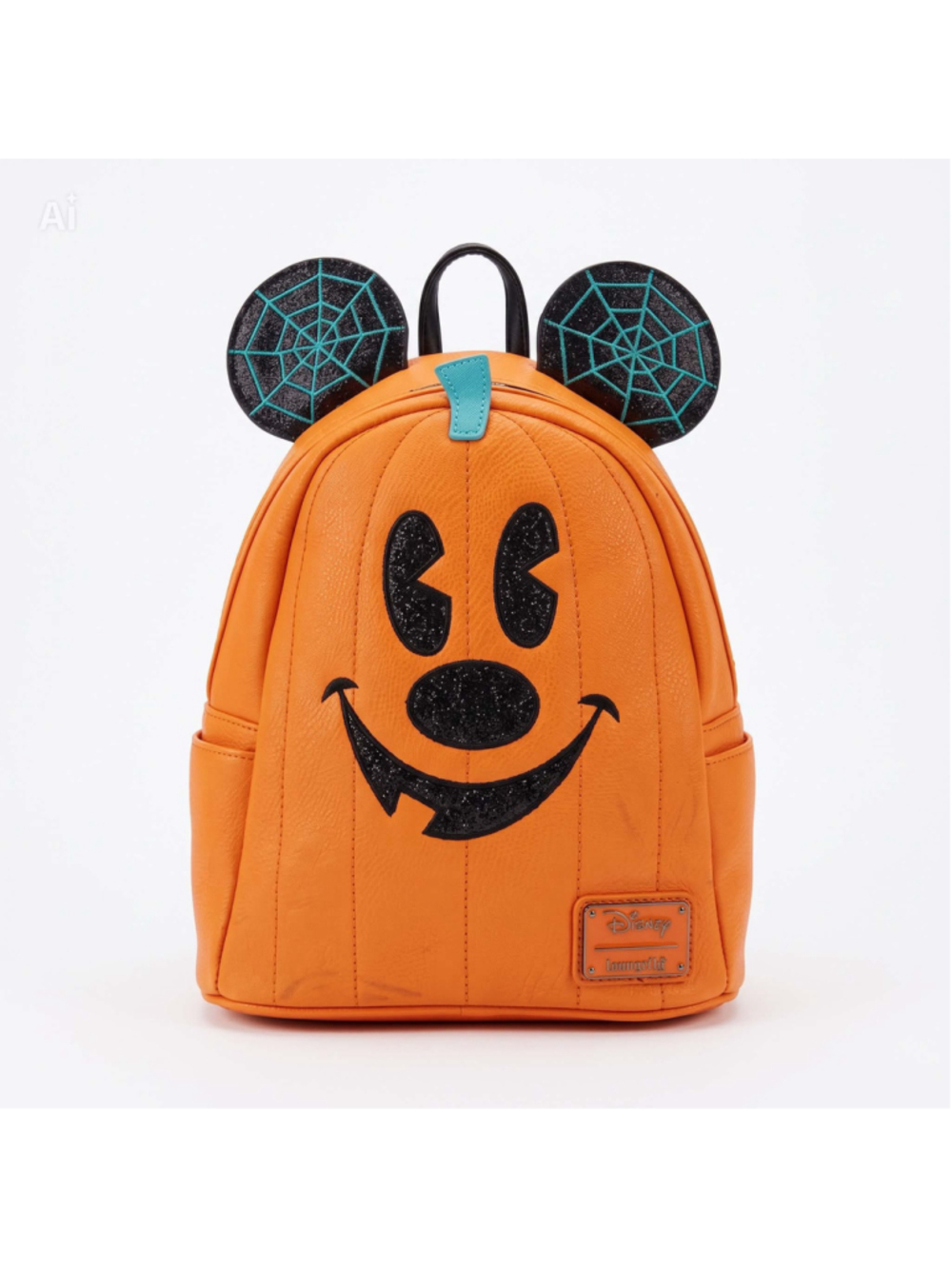 Loungefly Disney Parks Jack-O-
Lantern Pumpkin Mickey Mouse Backpack